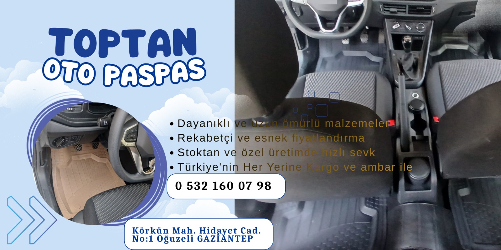 Toptan Havuzlu Oto Paspas 